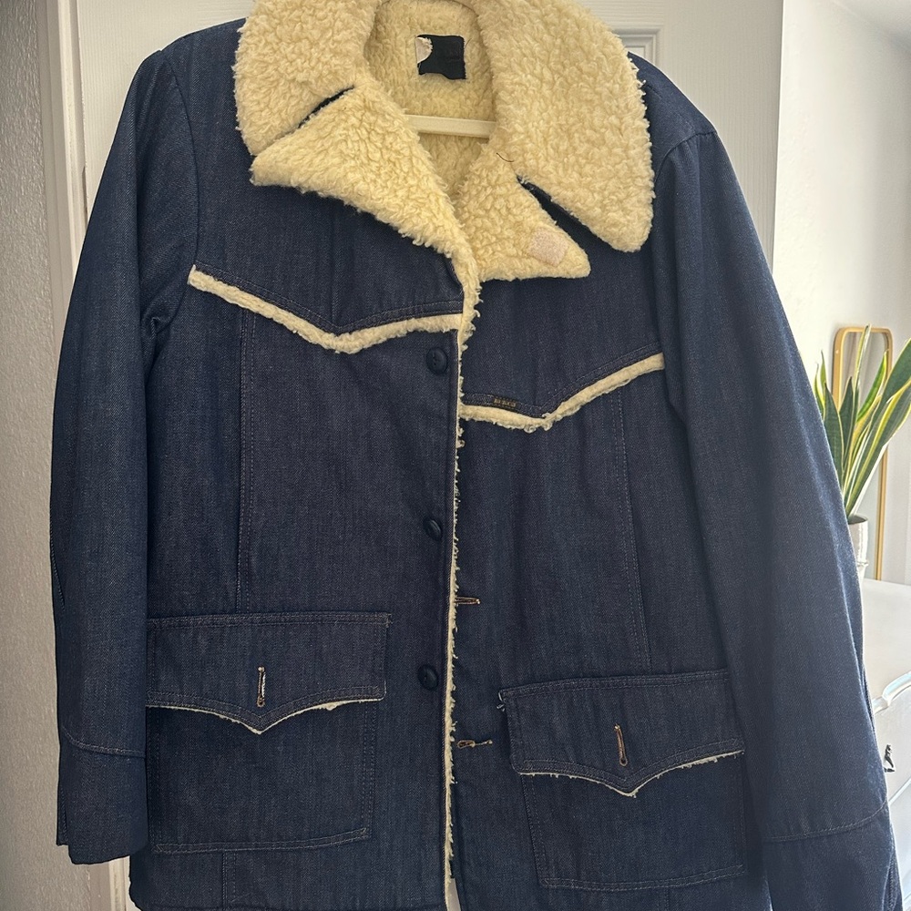 Men’s Sears-Roebucks Denim Sherpa-Lined Jacket